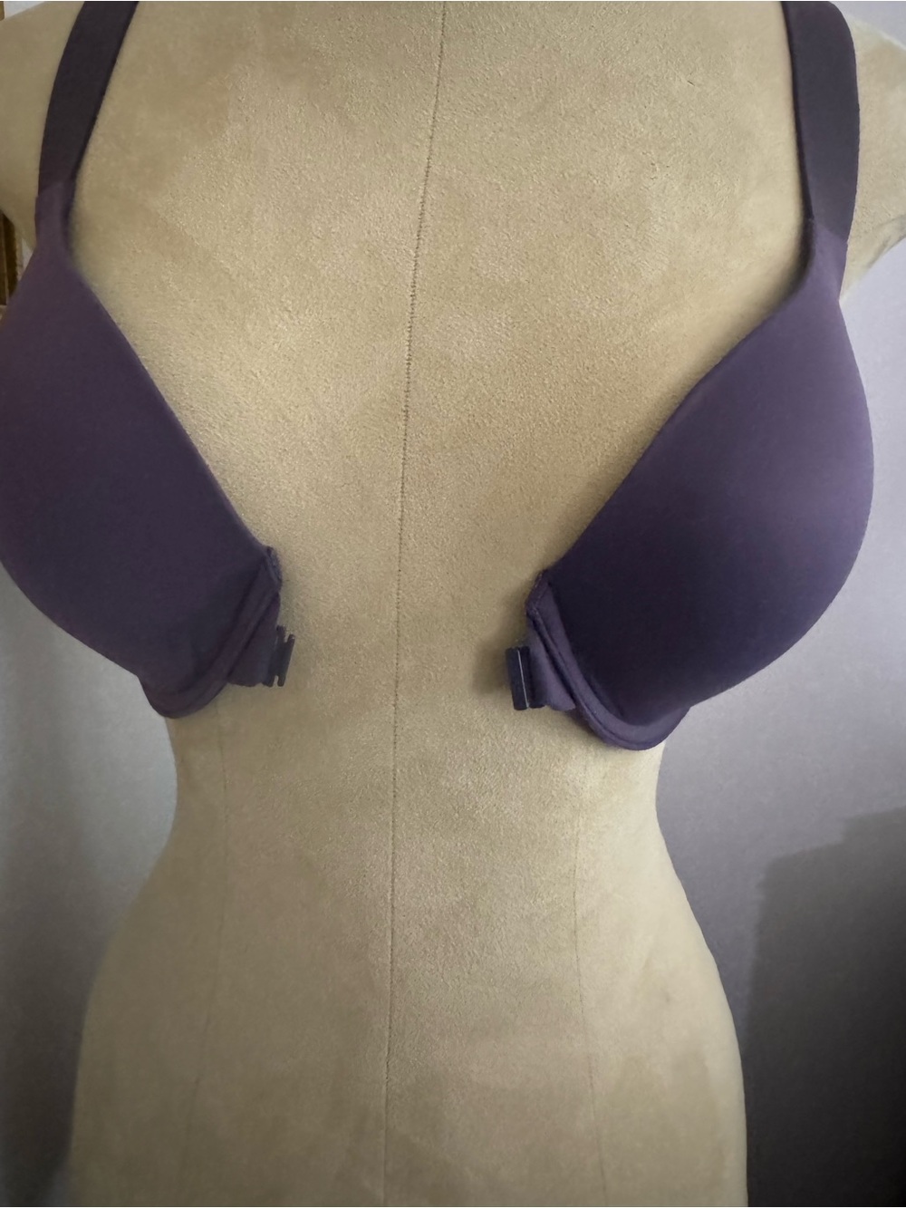 Spanx Bra-llelujah Lightly Lined Full Coverage Bra- Sales Sample- Dark Plum 34D - Picture 4 of 8